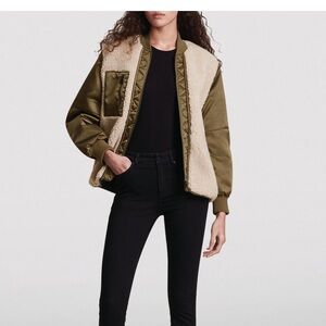 NWT All Saints Suri Bomber in Olive